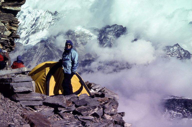 Ali at High Camp - Mera Peak, 1999