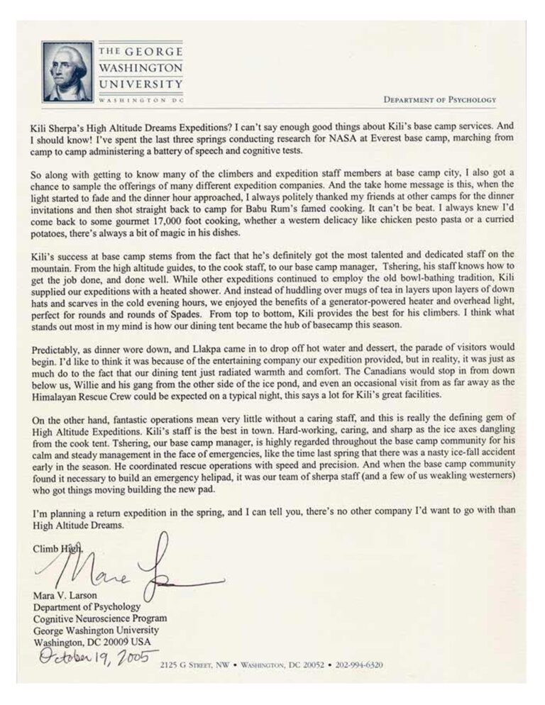 Mara V. Larson, George Washington University